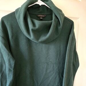 BANANA REPUBLIC Forest Green Cowl neck sweater M
